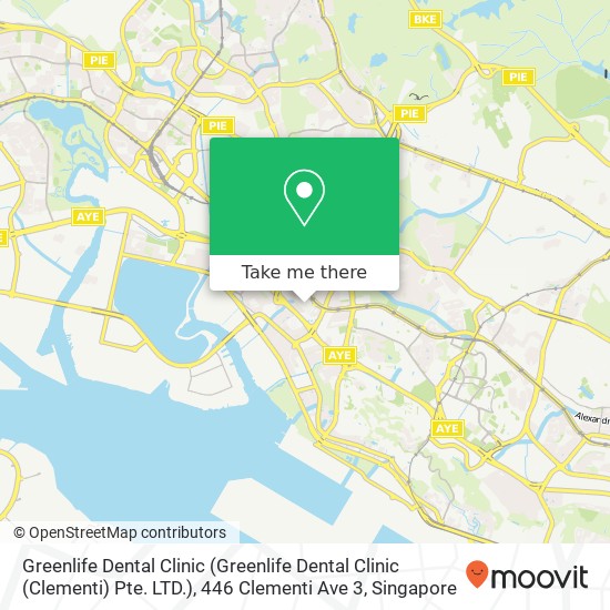 Greenlife Dental Clinic (Greenlife Dental Clinic (Clementi) Pte. LTD.), 446 Clementi Ave 3 map