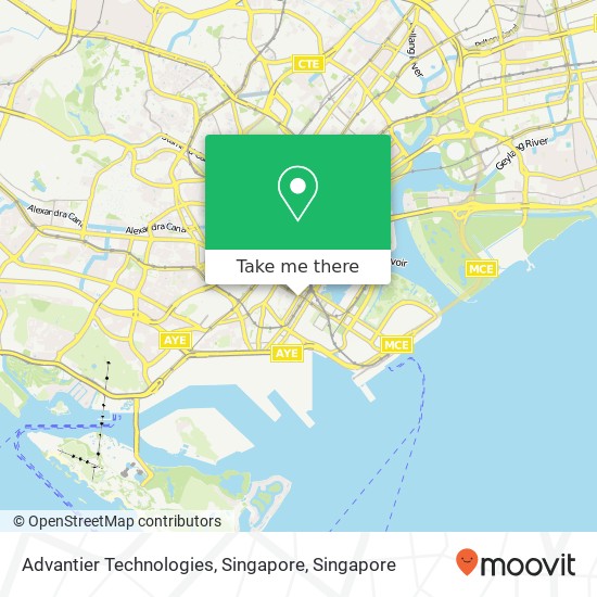 Advantier Technologies, Singapore map