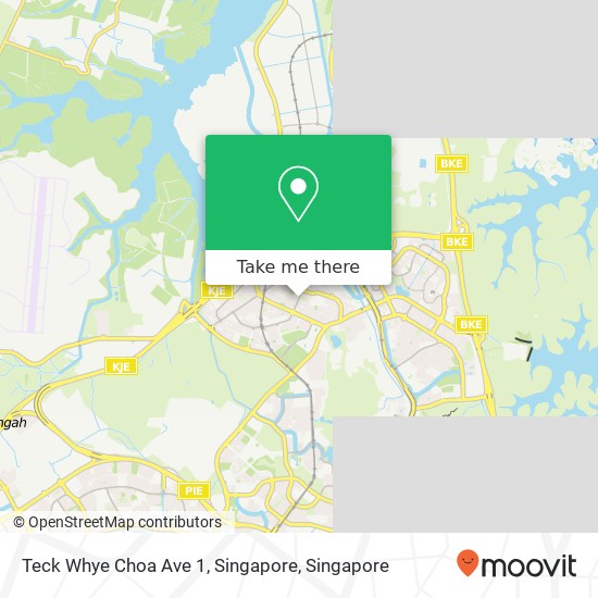 Teck Whye Choa Ave 1, Singapore map