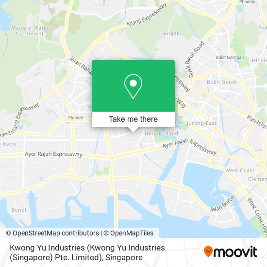 Kwong Yu Industries (Kwong Yu Industries (Singapore) Pte. Limited) map