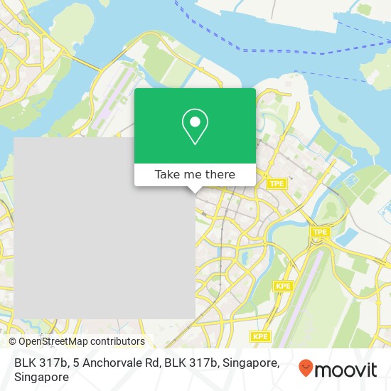 BLK 317b, 5 Anchorvale Rd, BLK 317b, Singapore地图