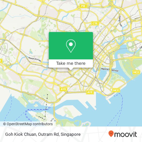 Goh Kiok Chuan, Outram Rd map