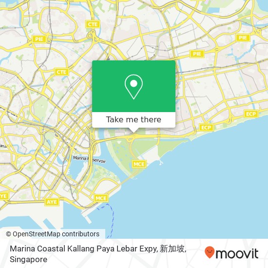 Marina Coastal Kallang Paya Lebar Expy, 新加坡 map