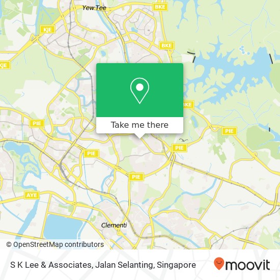 S K Lee & Associates, Jalan Selanting map