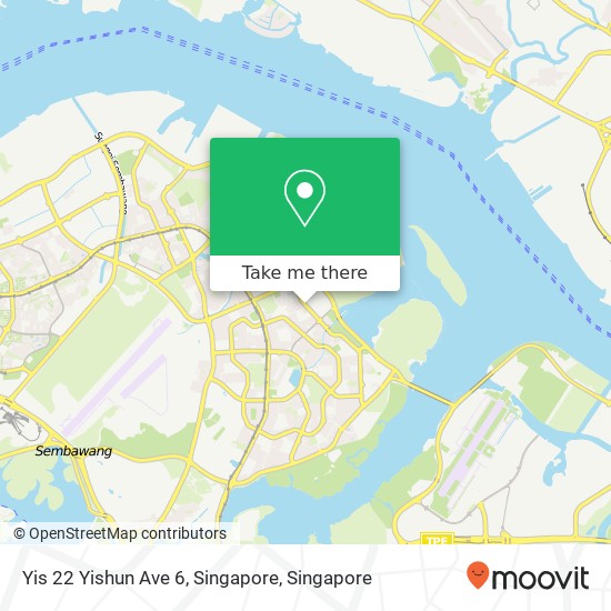 Yis 22 Yishun Ave 6, Singapore map