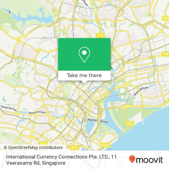 International Currency Connections Pte. LTD., 11 Veerasamy Rd map