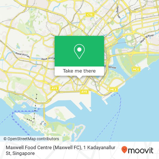 Maxwell Food Centre (Maxwell FC), 1 Kadayanallur St地图