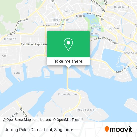 Jurong Pulau Damar Laut地图