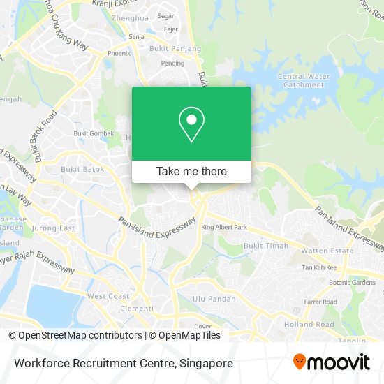 Workforce Recruitment Centre map
