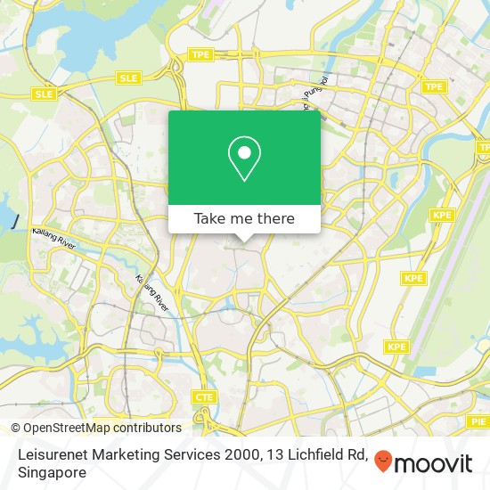 Leisurenet Marketing Services 2000, 13 Lichfield Rd map