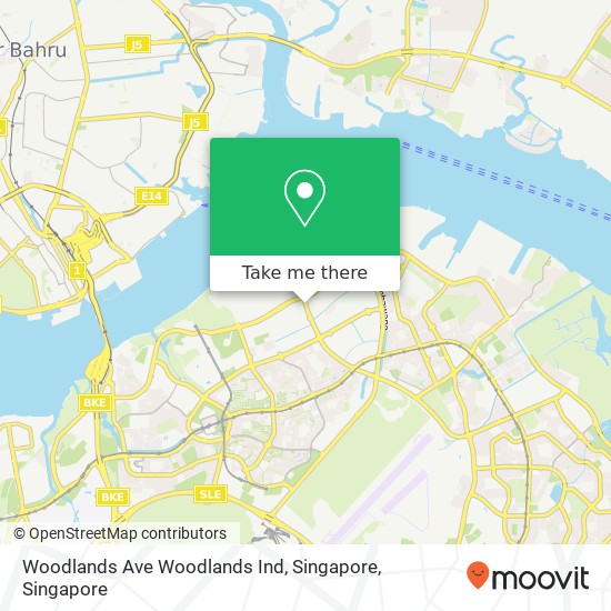 Woodlands Ave Woodlands Ind, Singapore map