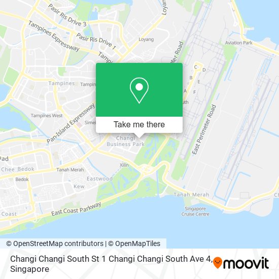 Changi Changi South St 1 Changi Changi South Ave 4 map