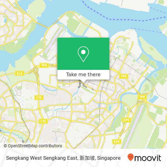 Sengkang West Sengkang East, 新加坡 map