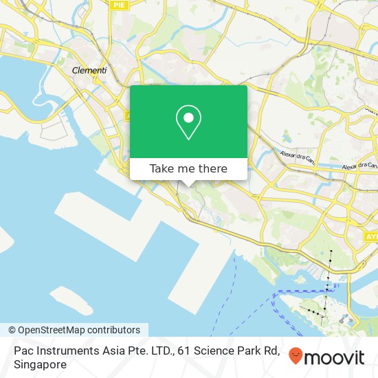 Pac Instruments Asia Pte. LTD., 61 Science Park Rd map