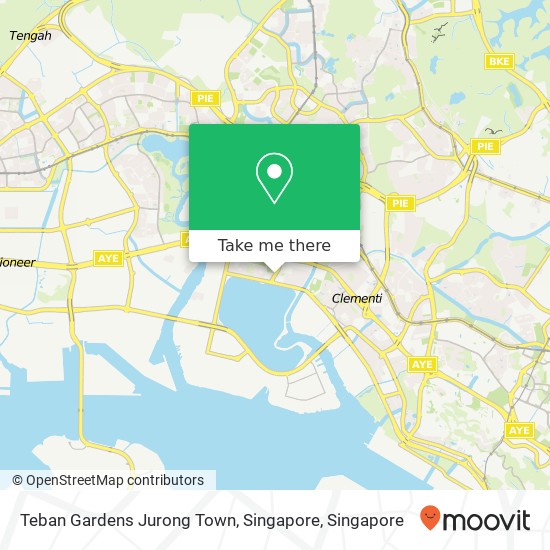 Teban Gardens Jurong Town, Singapore map