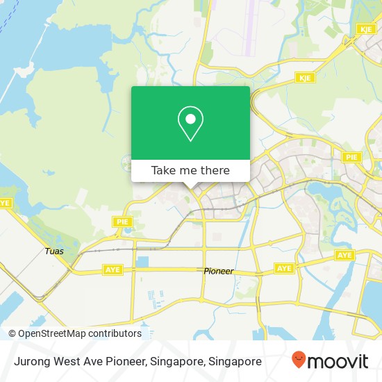 Jurong West Ave Pioneer, Singapore map