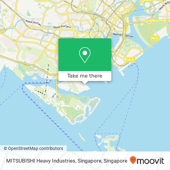 MITSUBISHI Heavy Industries, Singapore map