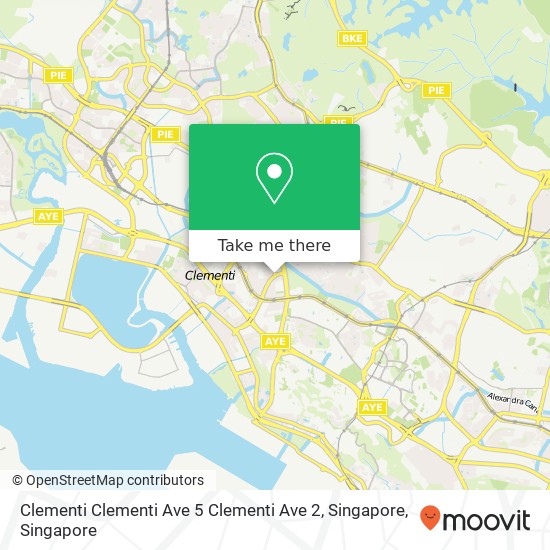 Clementi Clementi Ave 5 Clementi Ave 2, Singapore map