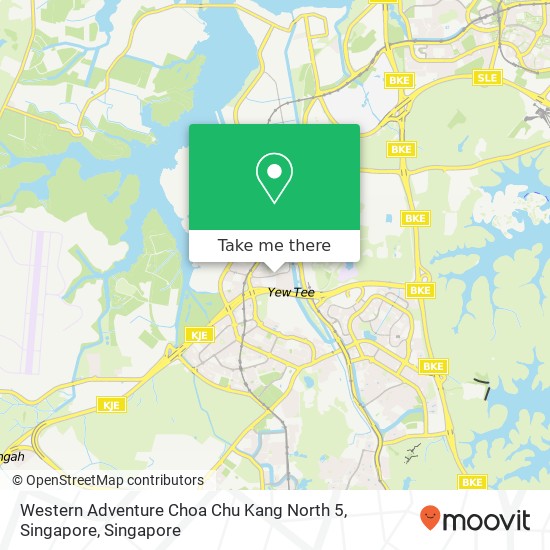 Western Adventure Choa Chu Kang North 5, Singapore map