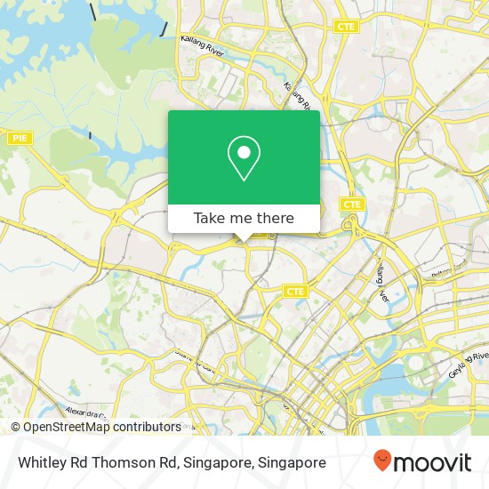 Whitley Rd Thomson Rd, Singapore map