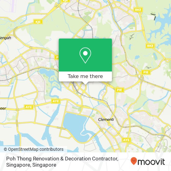 Poh Thong Renovation & Decoration Contractor, Singapore map