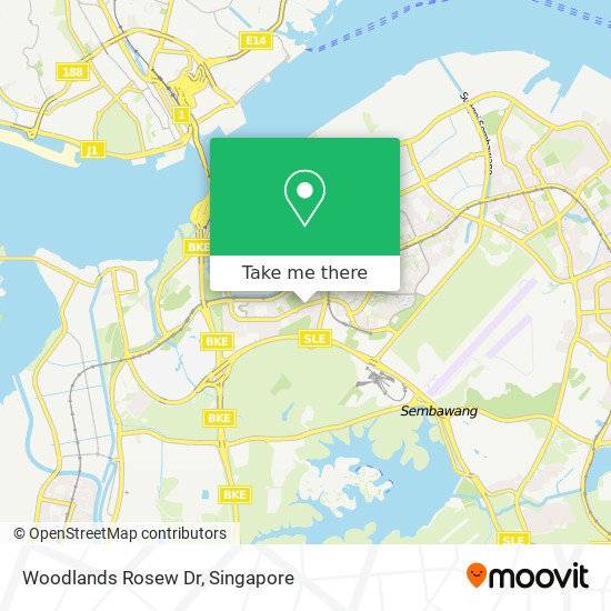 Woodlands Rosew Dr map