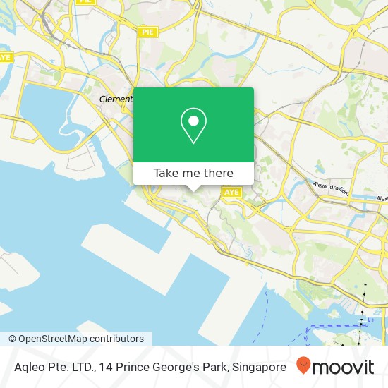 Aqleo Pte. LTD., 14 Prince George's Park地图