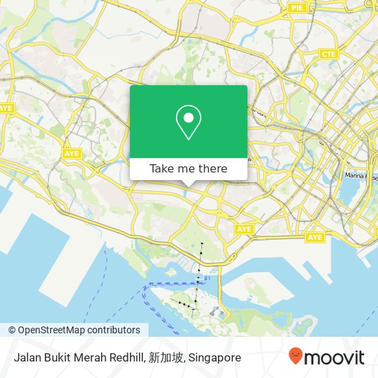 Jalan Bukit Merah Redhill, 新加坡地图