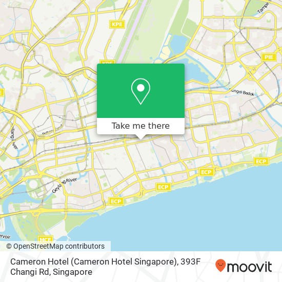 Cameron Hotel (Cameron Hotel Singapore), 393F Changi Rd地图