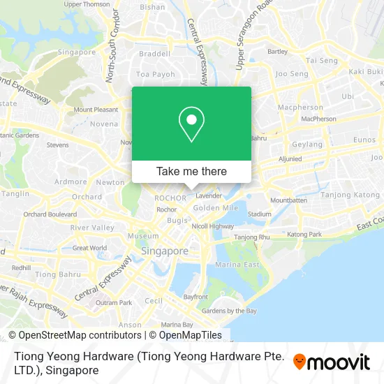 Tiong Yeong Hardware (Tiong Yeong Hardware Pte. LTD.) map