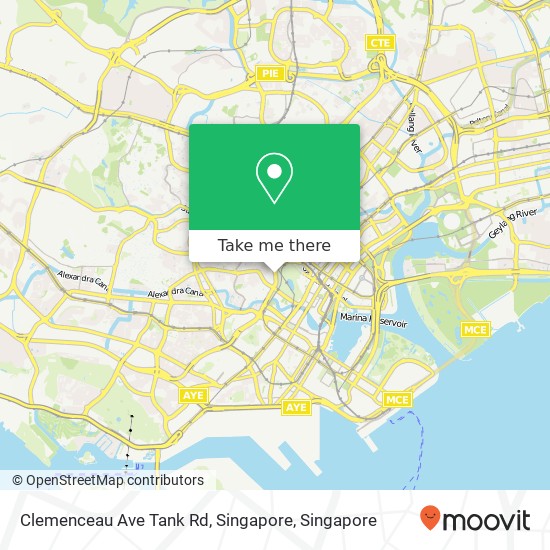 Clemenceau Ave Tank Rd, Singapore地图