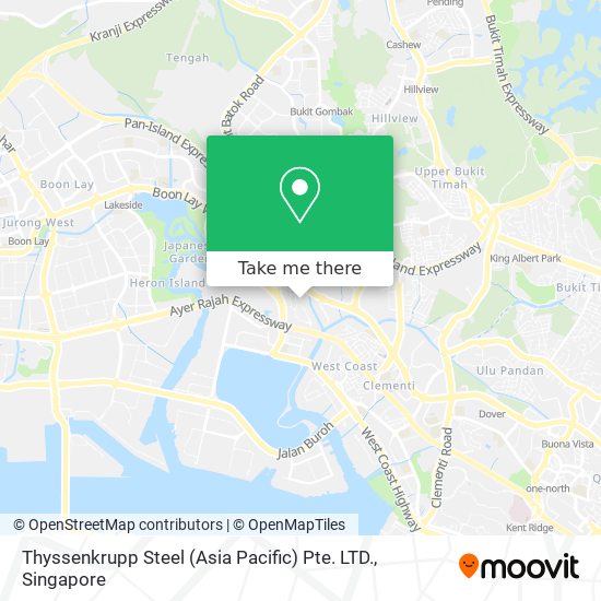 Thyssenkrupp Steel (Asia Pacific) Pte. LTD. map
