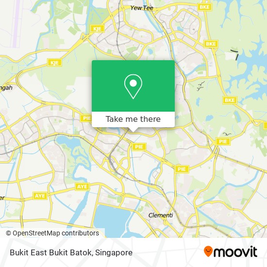 Bukit East Bukit Batok map