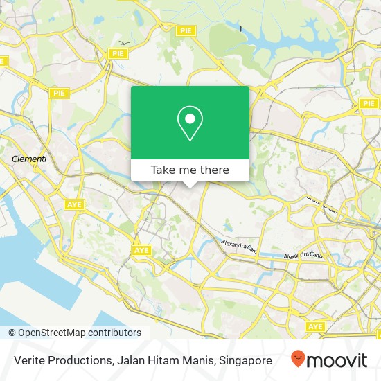 Verite Productions, Jalan Hitam Manis map