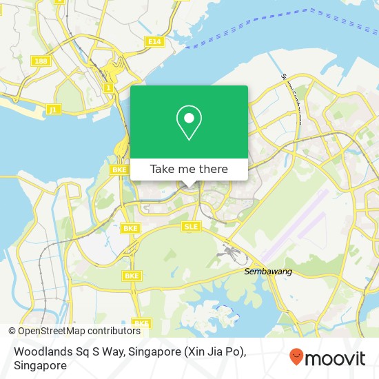 Woodlands Sq S Way, Singapore (Xin Jia Po)地图
