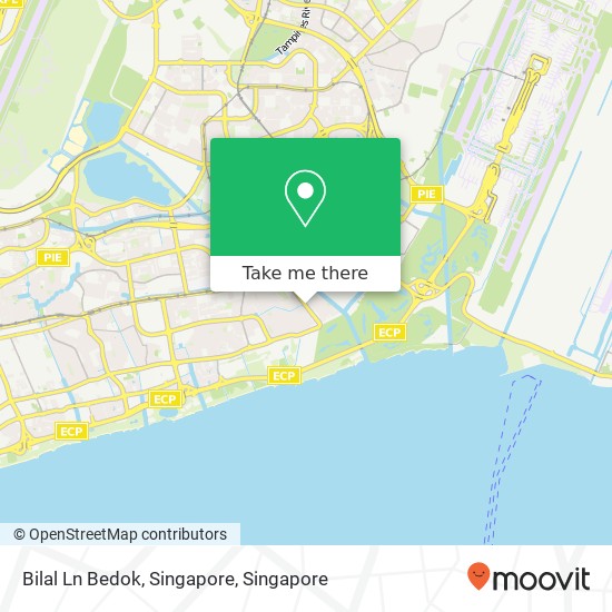 Bilal Ln Bedok, Singapore map