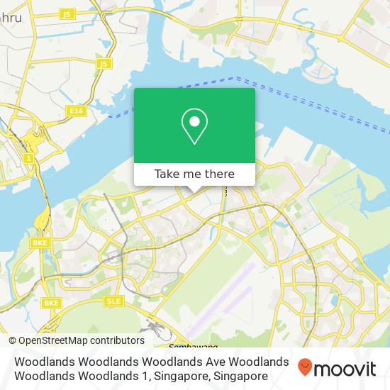 Woodlands Woodlands Woodlands Ave Woodlands Woodlands Woodlands 1, Singapore地图