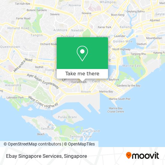 Ebay Singapore Services map