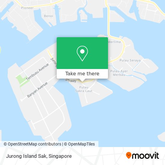 Jurong Island Sak map
