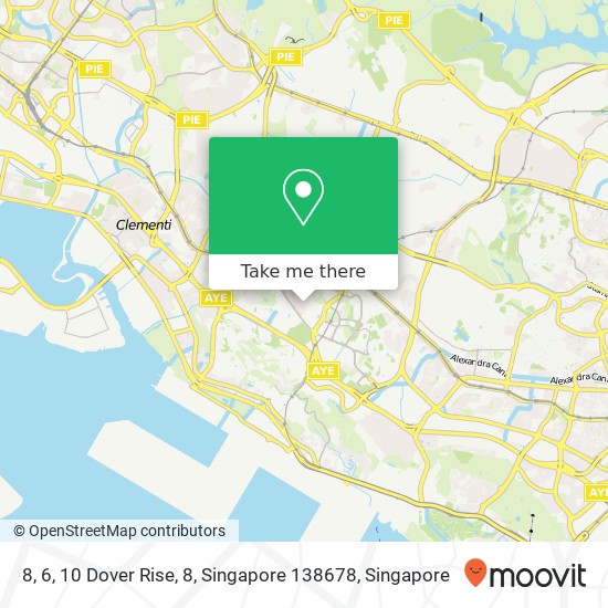 8, 6, 10 Dover Rise, 8, Singapore 138678地图