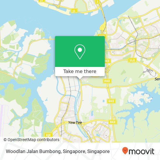 Woodlan Jalan Bumbong, Singapore map