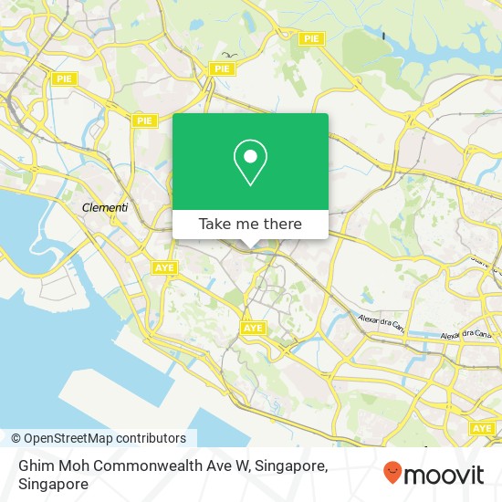 Ghim Moh Commonwealth Ave W, Singapore map