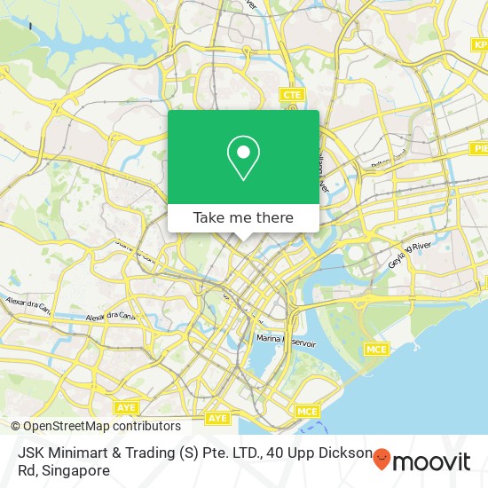 JSK Minimart & Trading (S) Pte. LTD., 40 Upp Dickson Rd map