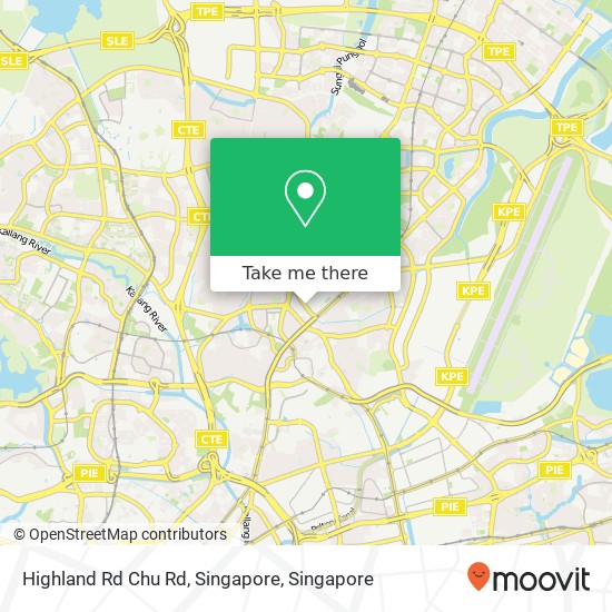 Highland Rd Chu Rd, Singapore map