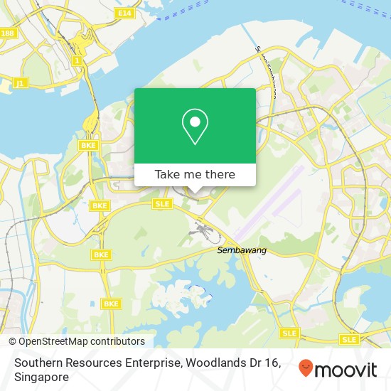 Southern Resources Enterprise, Woodlands Dr 16 map