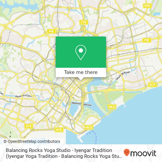 Balancing Rocks Yoga Studio - Iyengar Tradition map