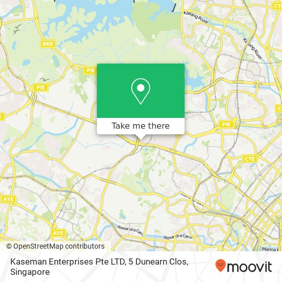 Kaseman Enterprises Pte LTD, 5 Dunearn Clos地图
