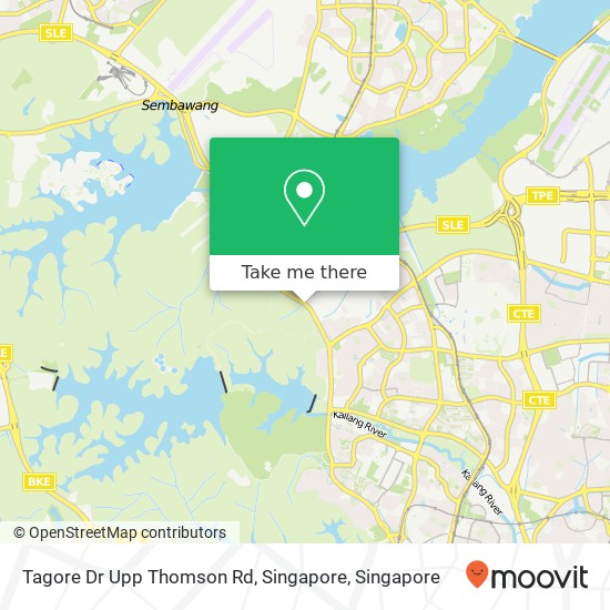 Tagore Dr Upp Thomson Rd, Singapore map