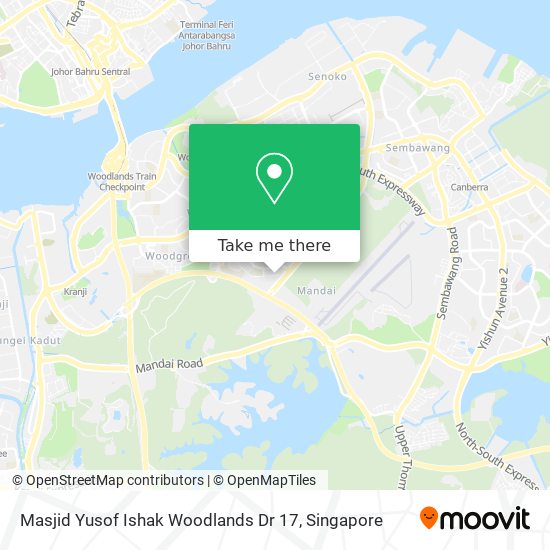 Masjid Yusof Ishak Woodlands Dr 17地图