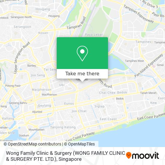 Wong Family Clinic & Surgery (WONG FAMILY CLINIC & SURGERY PTE. LTD.)地图